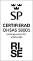 Certifierad enligt OHSAS 18001 - Ledningssystem för arbetsmiljö
